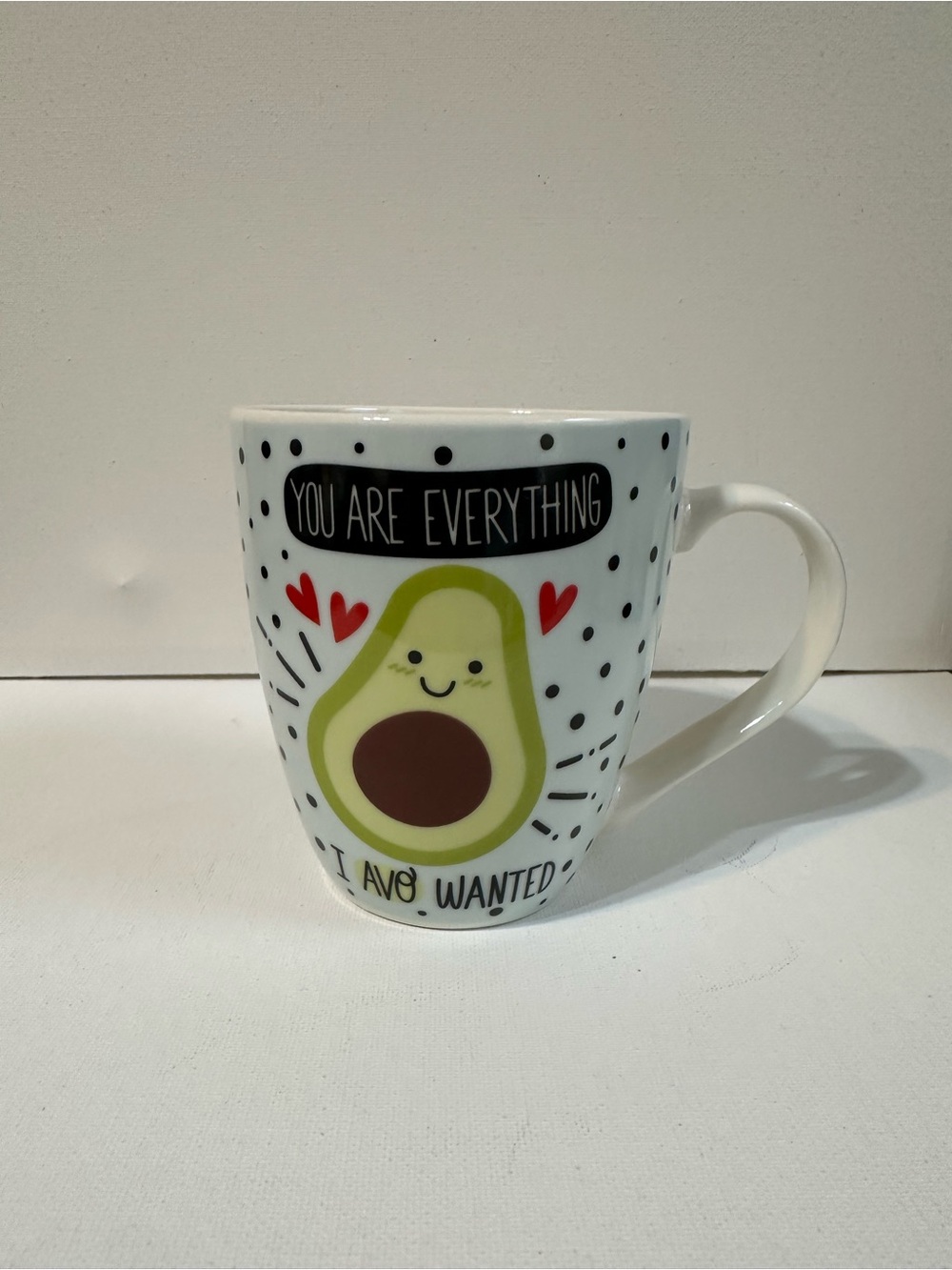 White Avocado Accent Mug - You Are Everything